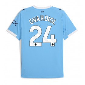 Manchester City Josko Gvardiol #24 Hemmakläder 2025-26 Kortärmad Manchester City Josko Gvardiol #24 Hemmakläder 2025-26 Kortärmad